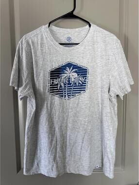 Hurley Men's Short Sleeve T-Shirt Size Large Gray